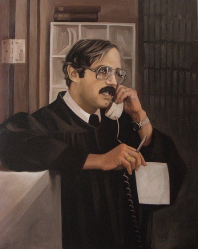 Judge Schneider  24" x 30"  oil
(commission)